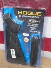 Hogue 05012 Stock Mossberg 500 590 12ga Overmolded Shotgun Stock & Forend, Black