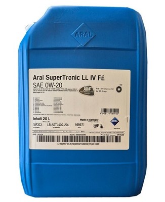 Aral Super Tronic LL IV FE Motoröl SAE 0W-20 20 Liter VW 508 00 VW 509 00