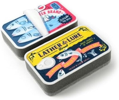 nuine Fred Tidy TINS Sardine Spons, Set of 2, Durable Layered Spons,