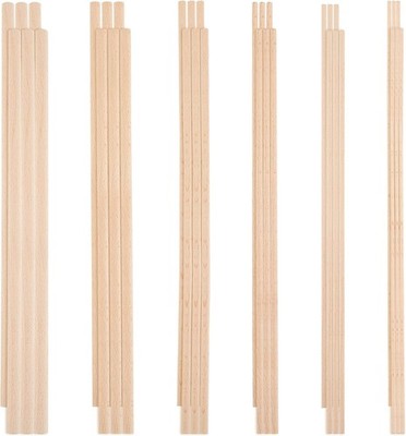 Dübelstangen Set 36 Stück Buchenholz 3mm-10mm für DIY Basteln