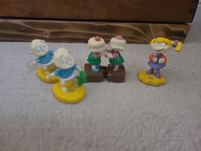 Vintage 5 Rugrats Zwillinge Tommy Angelica Figuren X2 Viacom 90er Paramount 5cm PVC