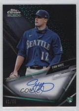 2021 Topps Chrome Black Green Refractor 41/99 Evan White #CBA-EW Auto 1e0a