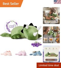 1.4 LB Weighted Stuffed Triceratops Animals Plush - 16 Inch Squished Long Dinosa