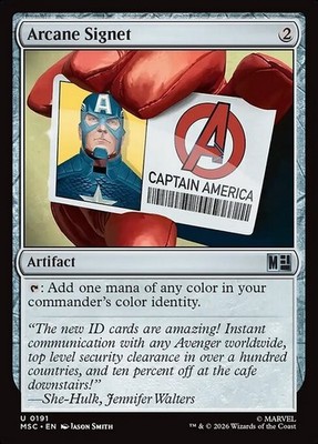 *MtG: 2x Arcane Signet V.1 - Commander Marvel Super Heroes UC - magicman-europe*
