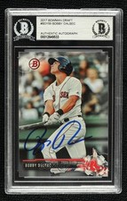 BAS 2017 Bowman Draft Bobby Dalbec #BD-155 BGS Authentic Auto 03hd