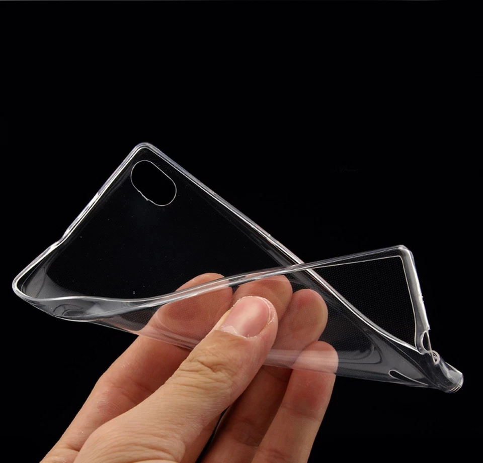 Custodia In Gel TPU Sottile Ultra-Sottile 0,3mm Trasparente Per Huawei P8 - Immagine 4 di 4