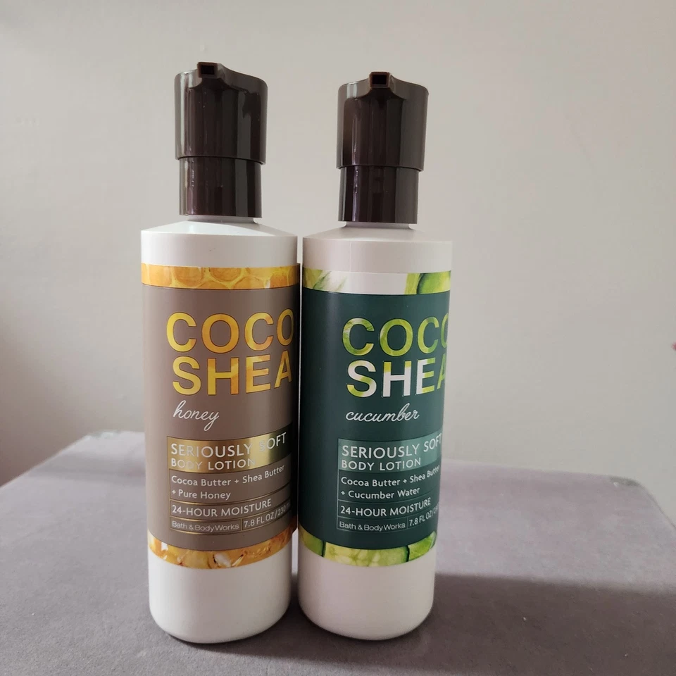 Bath & Body Works Coco Shea Honey Cucumber Rich Moisture Body Lotion Lot 2 NEW - Image 2 of 4