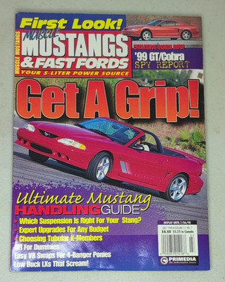 Muscle Mustangs & Fast Fords Magazine July 1998 GT Cobra Ultimate Handling Tech