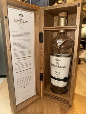 Macallan 25yr 2023 Release Empty Bottle with Box