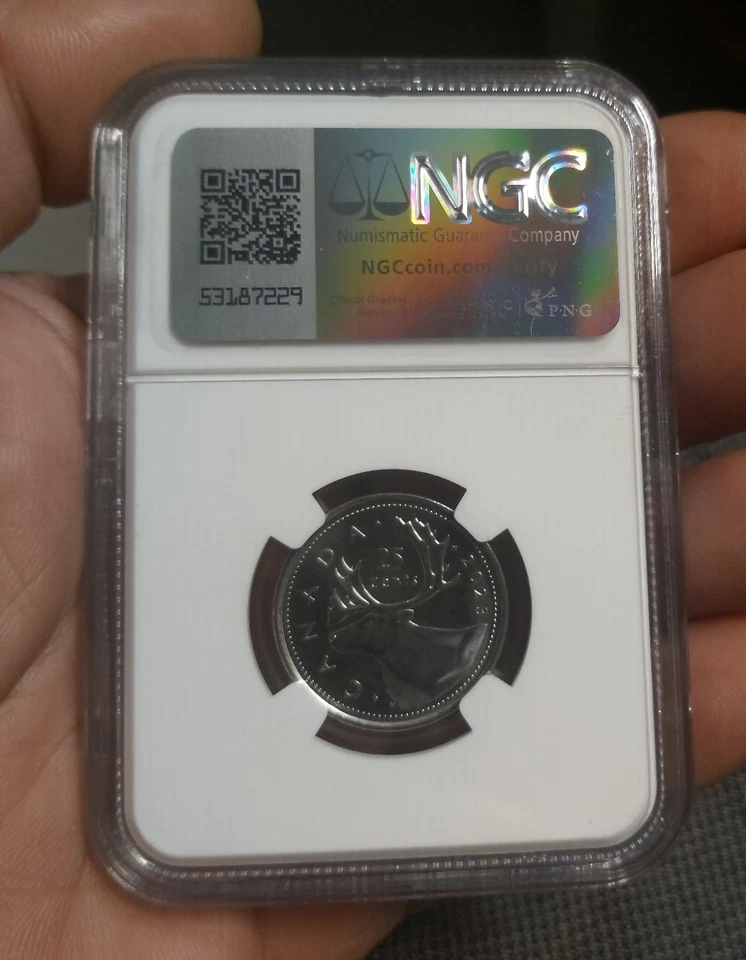 2023 Canada 25 Cent KING'S Coin 1st year  NGC MS-67 DPL TOP Grade! BID LOW start - Image 4 of 4