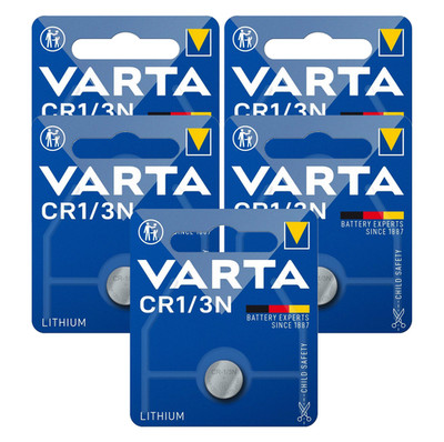 5x Varta CR1/3N 3V Lithium Batteries CR11108 2L76 DL1/3N Cells