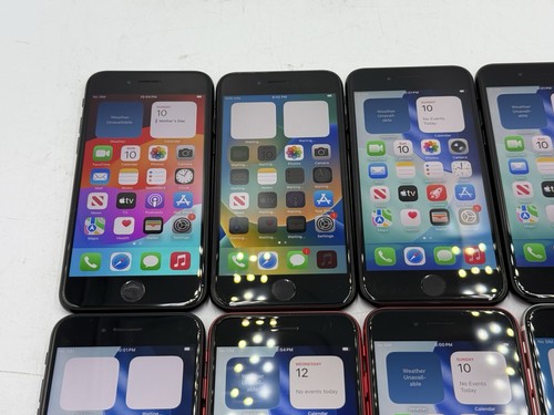 x10 Lot Apple iPhone SE 2nd Gen 2020 - 64GB (Unlocked) A2275 Working! Grade A-B - Picture 2 of 18