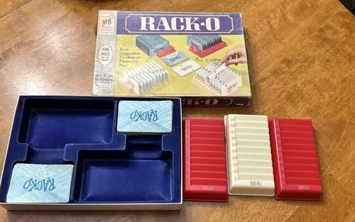 VINTAGE Rack-O Card Game Milton Bradley 1966 Parts Only Not Complete