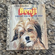 1978 Joe Camp's Benji Fastest Dog in the West 111-36 Little Golden Book