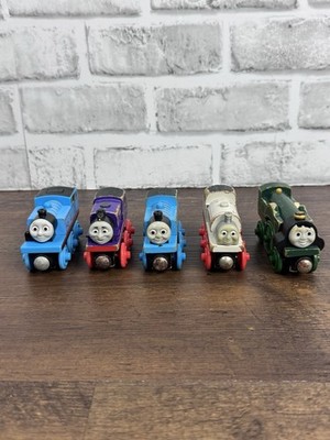 Thomas The Tank & Friends Wooden Track Magnetic Trains & Cars Lot Of 5 Vintage