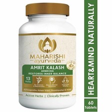 2 packs X Maharishi Ayurveda Amrit Kalash Ambrosia 60 Tabs FREE SHIPPING