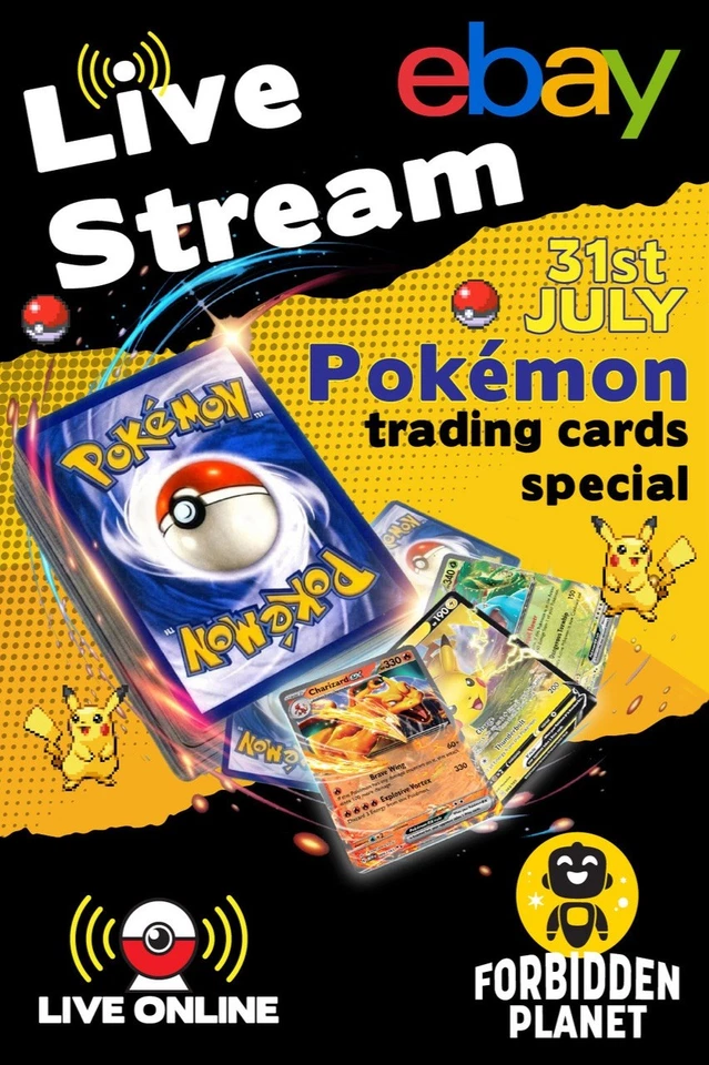 LIVE! Pokémon Cards (Graded + Ungraded) | Forbidden Planet International