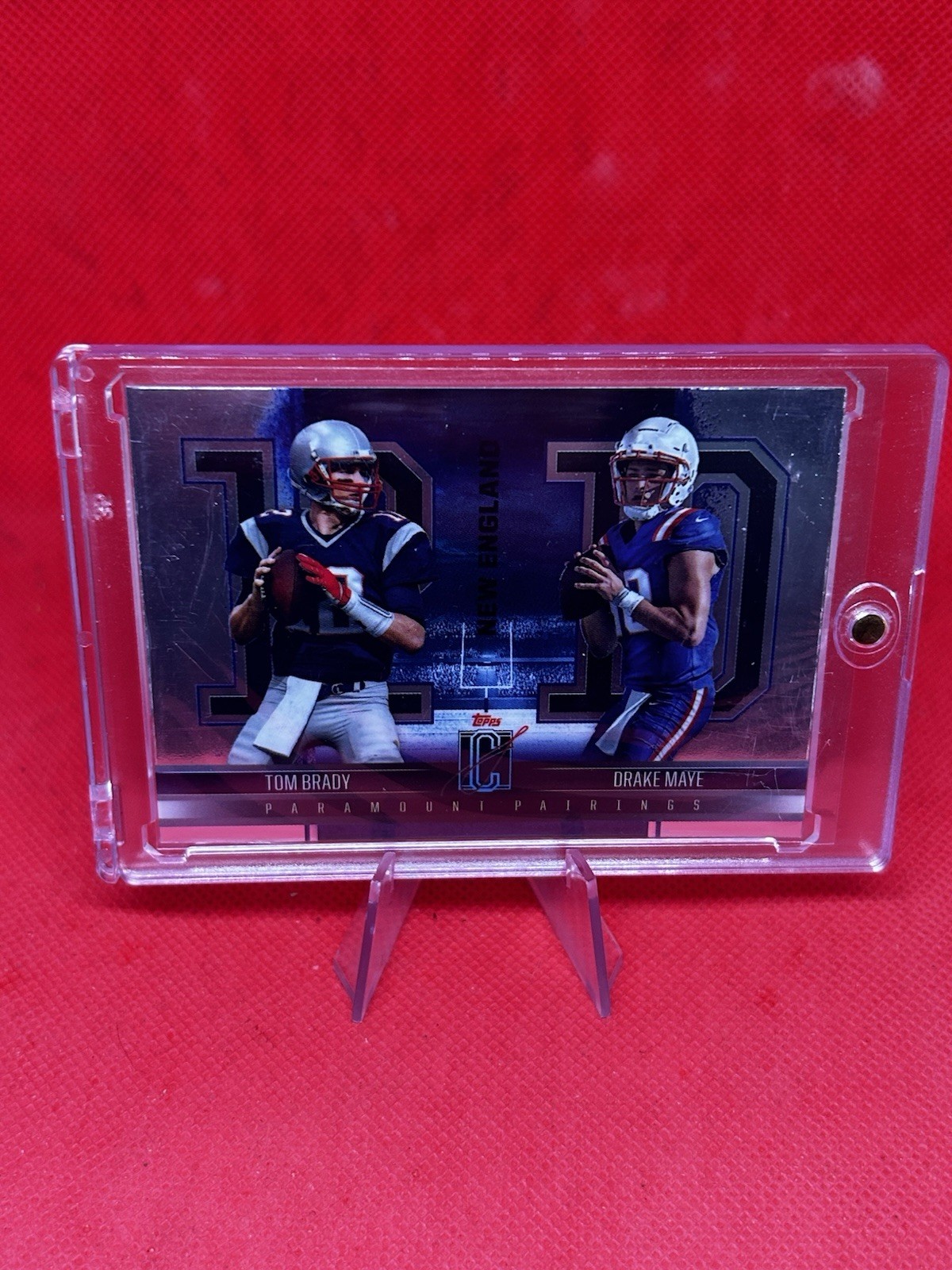 2024 Topps Signature Class Drake Maye/Tom Brady PP-7 Paramount Pairings Patriots