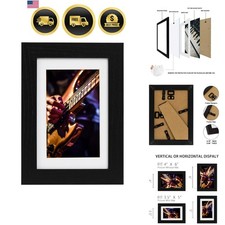 4x6 Picture Frame, Photo Frame Display 3.5x5 Pictures with Mat or 4x6 without...