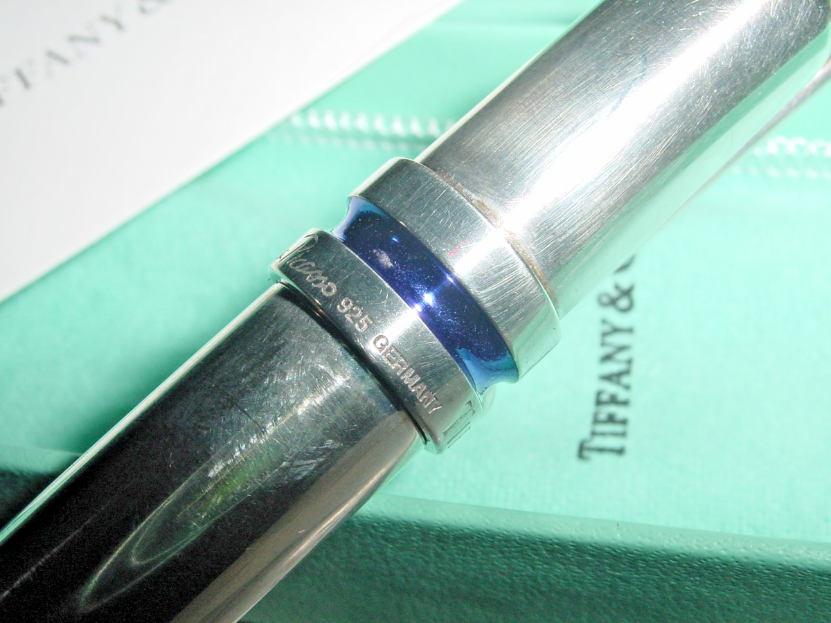 TIFFANY & CO. 925 sterling silver & blue Enamel PALOMA PICASSO