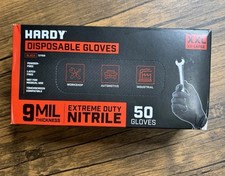 HARDY Extreme Duty XXL Nitrile Disposable Gloves 50 Gloves Per Box 9 MIL