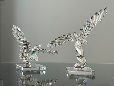 VINTAGE SWAROVSKI CRYSTAL WORLD / IRIS ARC? EAGLES set 2