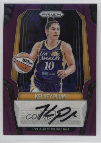 2025 Panini Prizm WNBA Signatures Purple Prizm /49 Kelsey Plum #SG-KP Auto ob9