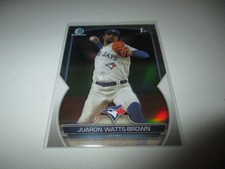 Juaron Watts-Brown 2023 1st Bowman Draft Chrome Refractor #BDC-113