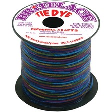 Rexlace Plastic Lacing .0938X33yd Blue Tie Dy...