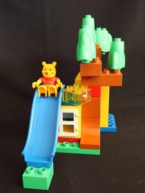 5947 duplo lego, winnie the pooh's house, vintage, pooh bear. 99% complete