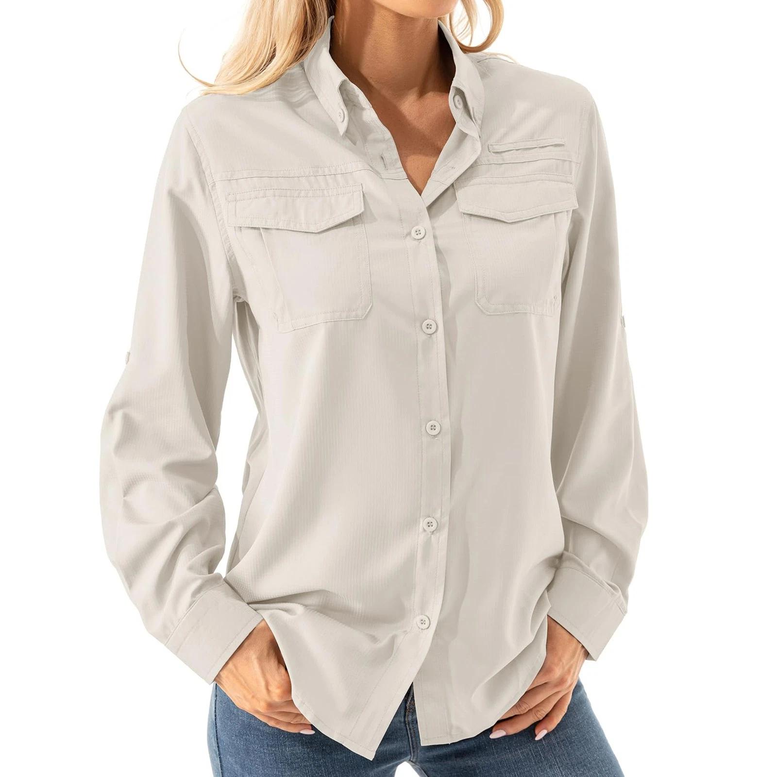 Women's UPF 50+ Long Sleeve UV Shirts Sun Protection Outdoor Cool Quick Dry F...