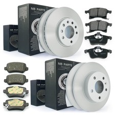 Bremsscheiben + Bremsbeläge vorne hinten für Opel Astra H Combo Meriva Zafira B