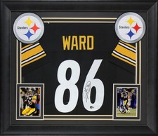 Steelers Hines Ward Authentic Signed Black Framed Jersey BAS Witnessed
