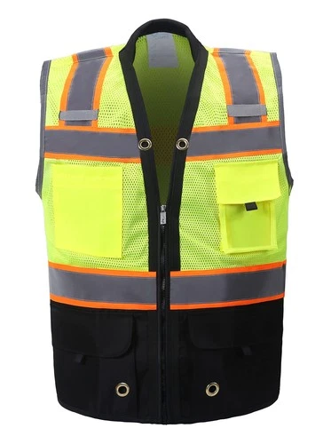 Shine Bright Safety Vest - High Visibility with Reflective Straps and Pockets... - product listing photo
