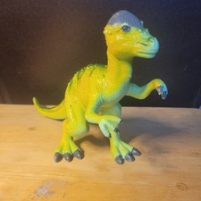 Pachycephalosaurus Toy Jurassic Dinosaur 7" Tall 13" Long Durable Rubber