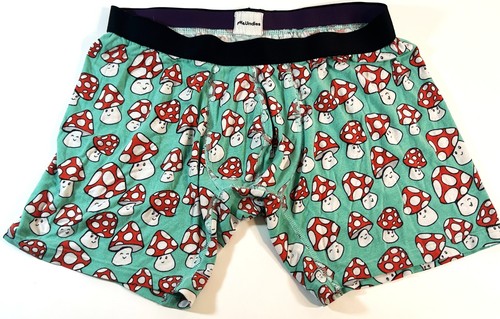 MeUndies Mushroom Boxer Briefs Men Size M Fun Cartoon Print Used Good Condition
