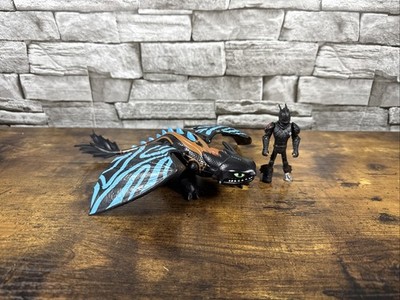 Dreamworks How To Train Your Dragon 7'' Schluckauf & zahnloser Drache Figur sehr guter Zustand (A)