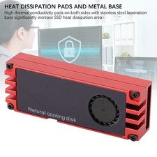 . NVMe M.2 Heatsink Temperature Display Colorful Anodized NVMe M.2 SSD Cooler Fo