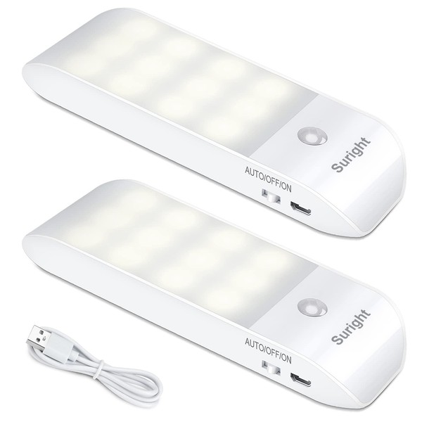 Nachtlicht Kinder LED Bewegungsmelder USB Aufladbar 3 Modi 4000K 2 StüCk-image