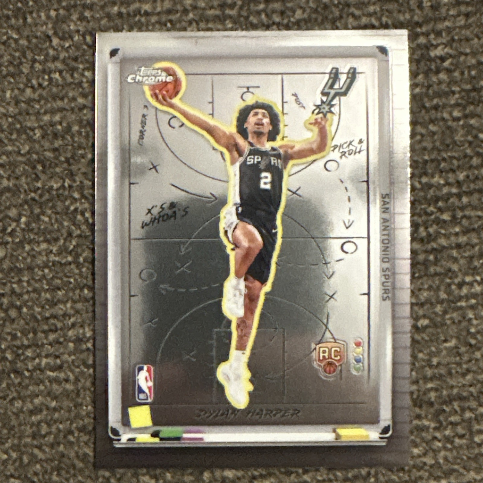 2025-26 Topps Chrome Dylan Harper X’s & Whoa’s Rookie RC Spurs XW-9