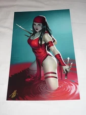 2025 SDCC Elektra ART PRINT  Signed BY Mike Krome 11x17