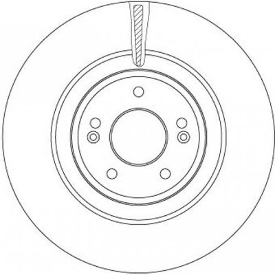 2 St. Bremsscheibe TRW DF6572 für Genesis G70 KIA Stinger