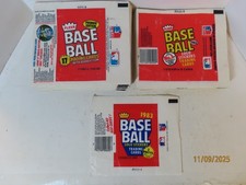 Lot of 496 1981-1983 Fleer baseball card wax wrappers with lots from 1981 + 1982
