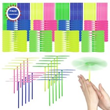 Hand Helicopter Set 200 Pcs Bamboo Dragonfly Toy Outdoor Flying Party Favors
