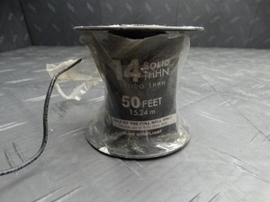 Southwire 50 ft. 14 Black Solid CU THHN Wire 11579083