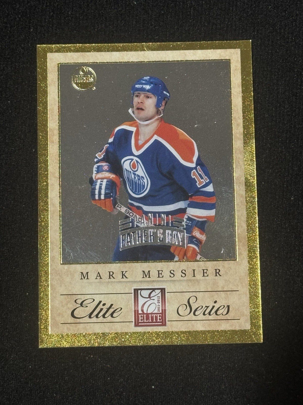 2011-12 Panini Elite Series Father's Day #1 Mark Messier Serial# 3/5 **OILERS**