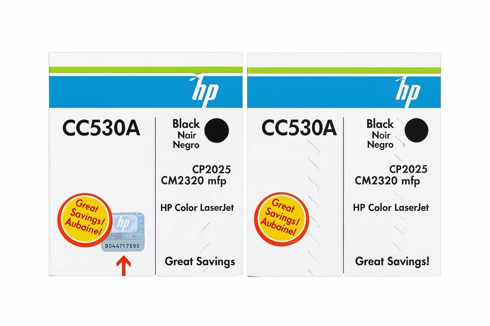 NEW Genuine HP CC530AC Black Toner Cartridge For LaserJet CP2025-CM2320 - Image 2 of 2