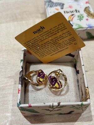 Nach Bijoux Butterfly Earrings Pierced