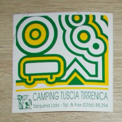 Old Sticker | Sticker Camping Tuscia Tirrenica - Tarquinia Lido