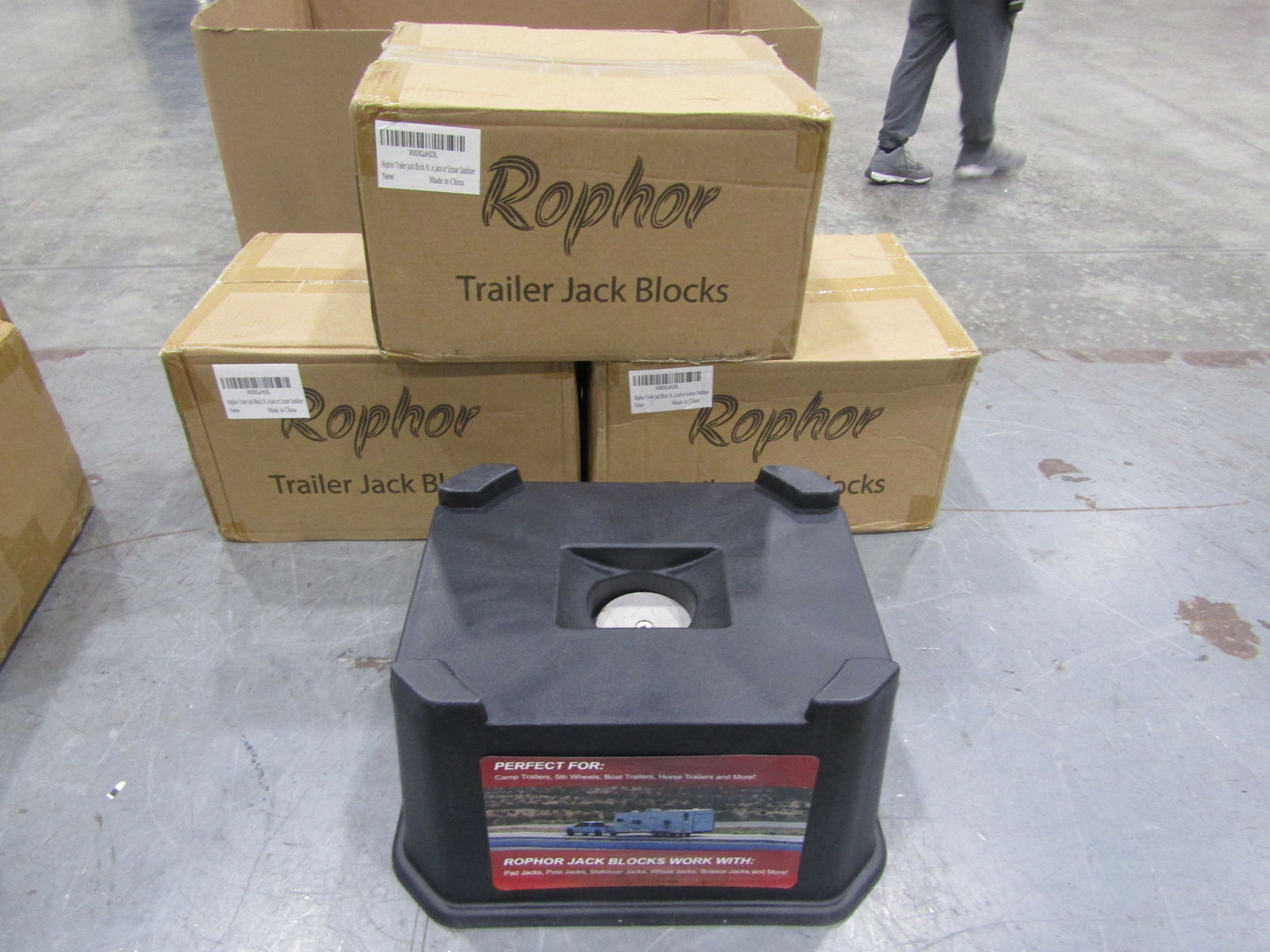 Rophor Trailer Jack Blocks 4 Pack for Travel Trailer or Fifth Wheel eBay